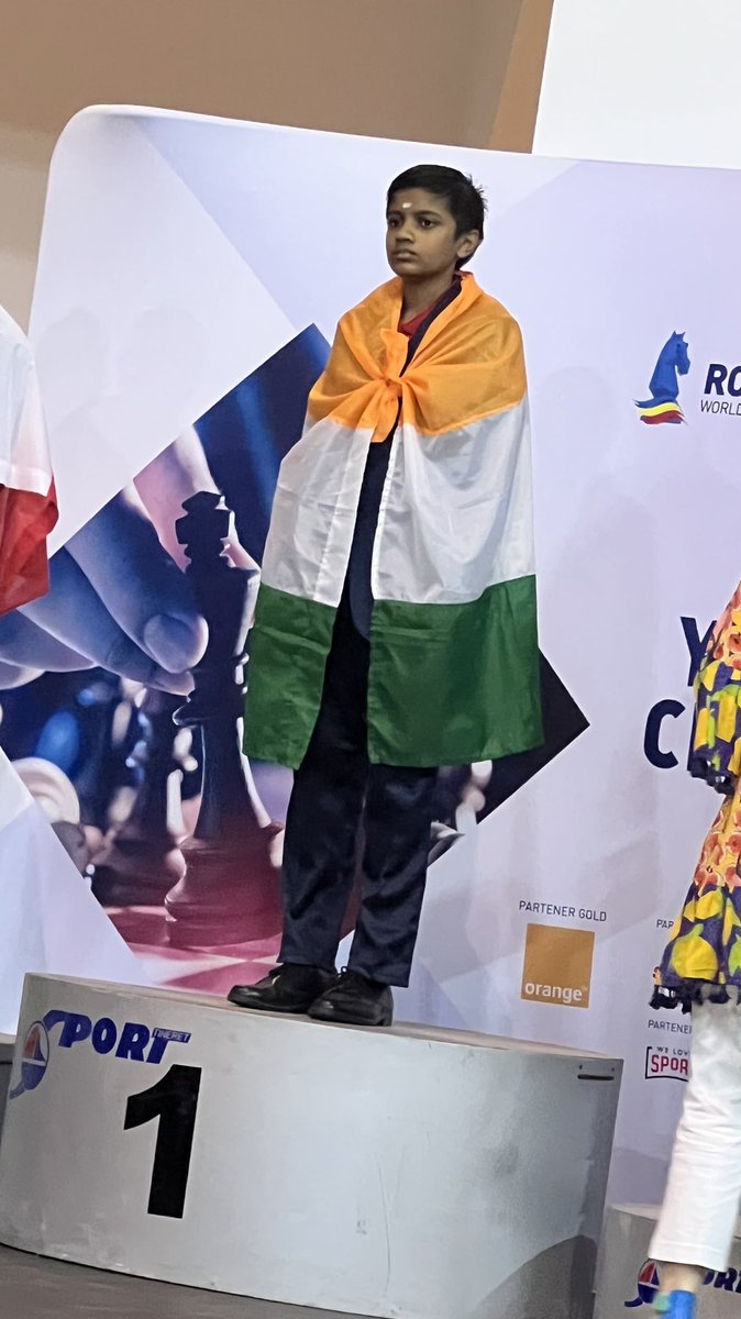 aicfchess's tweet photo. Congratulations Ilamparthi A R...World Under-14 Champion!!

@DrSK_AICF @Bharatchess64 @IndiaSports
@Media_SAI @ianuragthakur @PMOIndia @rashtrapatibhvn https://t.co/4QQ9vnQNeR