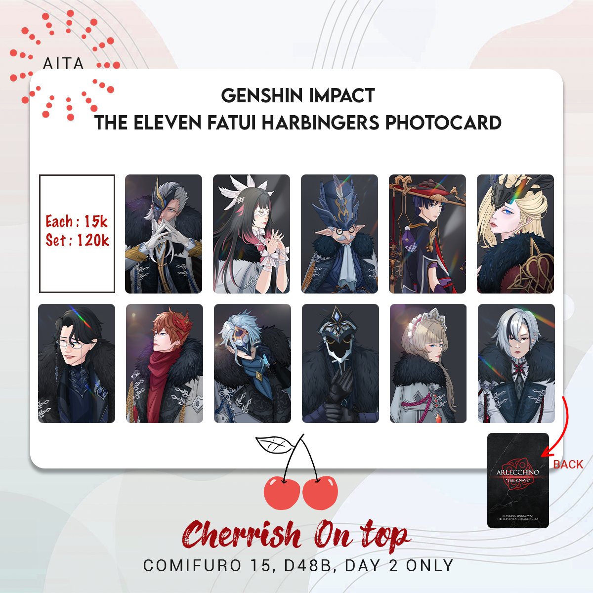 aaaiita's tweet photo. Like &amp; RT are very appreciated!

Hello everyone! Here is our catalogue for #comifuro15, Cherrish on Top!🍒  (✌ﾟ∀ﾟ)☞

ONLY AVAILABLE @ COMIFURO
Sunday, 25 September 2022
D48 B

 #Comifuro2022 #ComifuroCatalogue https://t.co/g0s8qHBEBJ