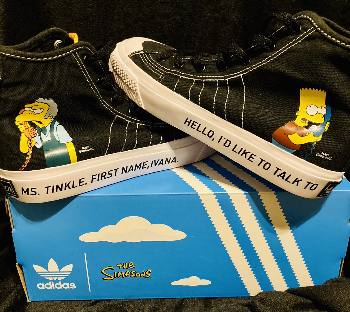 Grungekid84's tweet photo. My new #Simpsons #Adidas came in! #BartSimpson #3StripeLife #Nizza #AdidasLife https://t.co/vy60b1dtge