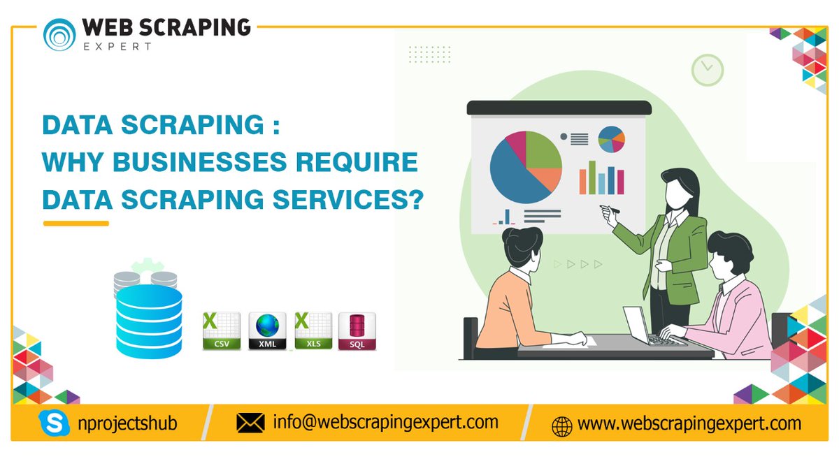 expert_scraping's tweet image. Web Scraping Expert is a Best Web data scraping services and Data Extraction Company USA, Australia, Germany, and Canada. webscrapingexpert.com
#Web #data #scraping #services