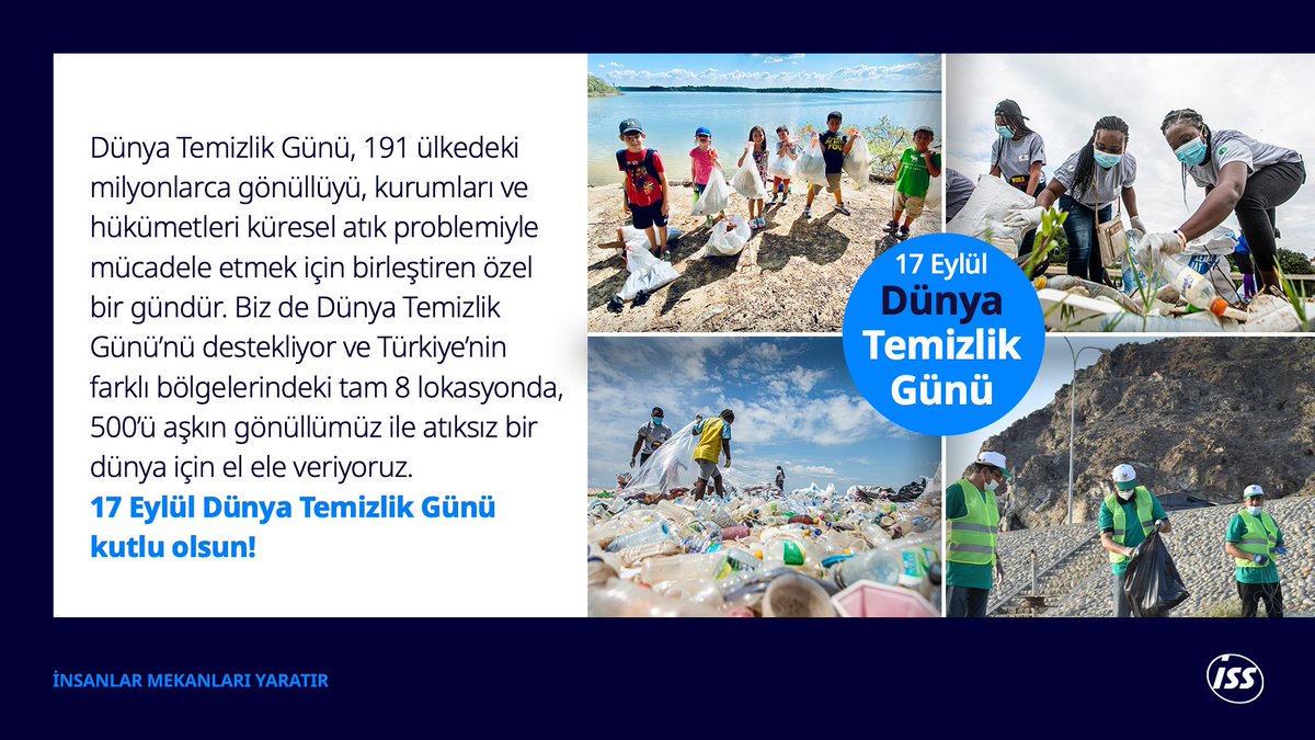 issturkiye's tweet photo. Dünya Temizlik Günü kutlu olsun!
#issturkey #issworld #dünyatemizlikgünü #insanlarmekanlarıyaratır #PeopleMakePlaces #WorldCleanUpDay2022 #ISSmakingAdifference https://t.co/HPt6qz3dgy