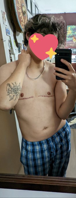 Face tease? 😳 Do you guys like my hair? I could not go to sleep so obviously I had to get high and take<a href="/tag/tattoo"class="tags"><span>#tattoo</span></a><a href="/tag/tattoos"class="tags"><span>#tattoos</span></a><a href="/tag/nude"class="tags"><span>#nude</span></a><a href="/tag/nsfw"class="tags"><span>#nsfw</span></a><a href="/tag/trans"class="tags"><span>#trans</span></a><a href="/tag/ftm"class="tags"><span>#ftm</span></a><a href="/tag/shirtless"class="tags"><span>#shirtless</span></a>