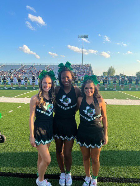 Varsity Cheerleaders of the Week! Homecoming Edition! Congrats Jena Hallab, Griffen Joyner &amp; Rubi Castillo 📣🖤🐲💚