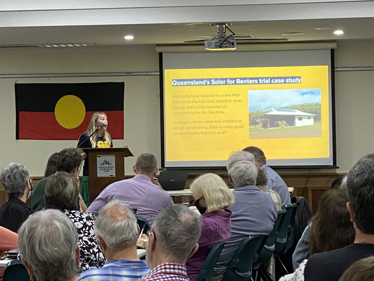 jwobrien's tweet photo. @stephgray92 doing a brilliant job talking about North Queensland’s wonderful renewable energy potential. @solarcitizens @MickdeBrenni @copperstring2 https://t.co/9rM1BZRjQH