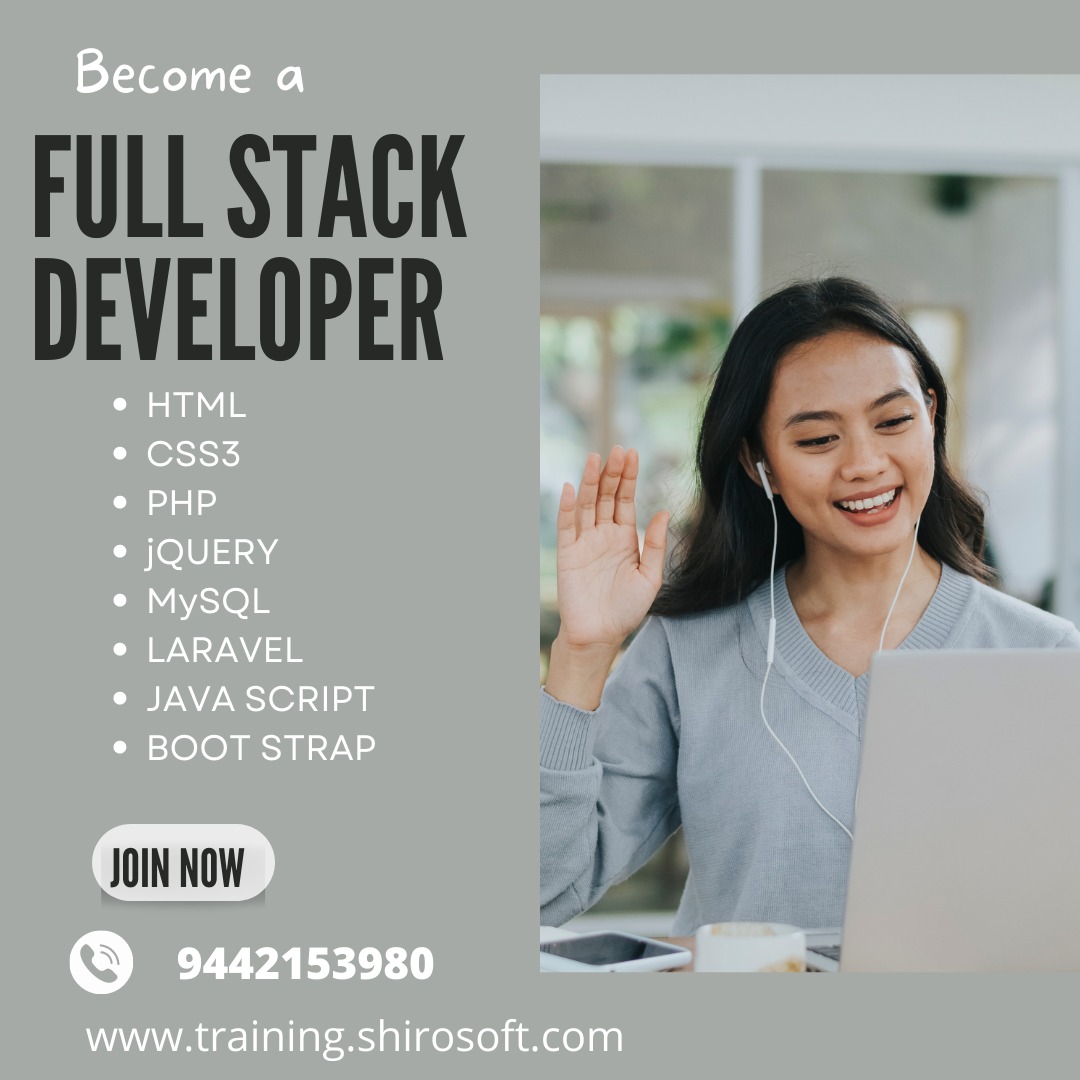 TrainingShiro's tweet photo. Full stack developer course in #nagercoil #traininginstitutenagercoil #nagercoil #nagercoilcourses 
#computercoursesinnagercoil #joboreienttraining #html #css3 #javascript #jquery #bootstrap #php #mysql #Laravel 
#Wordpress #GoogleAnalytics #datascience https://t.co/oPQI2VkxZm