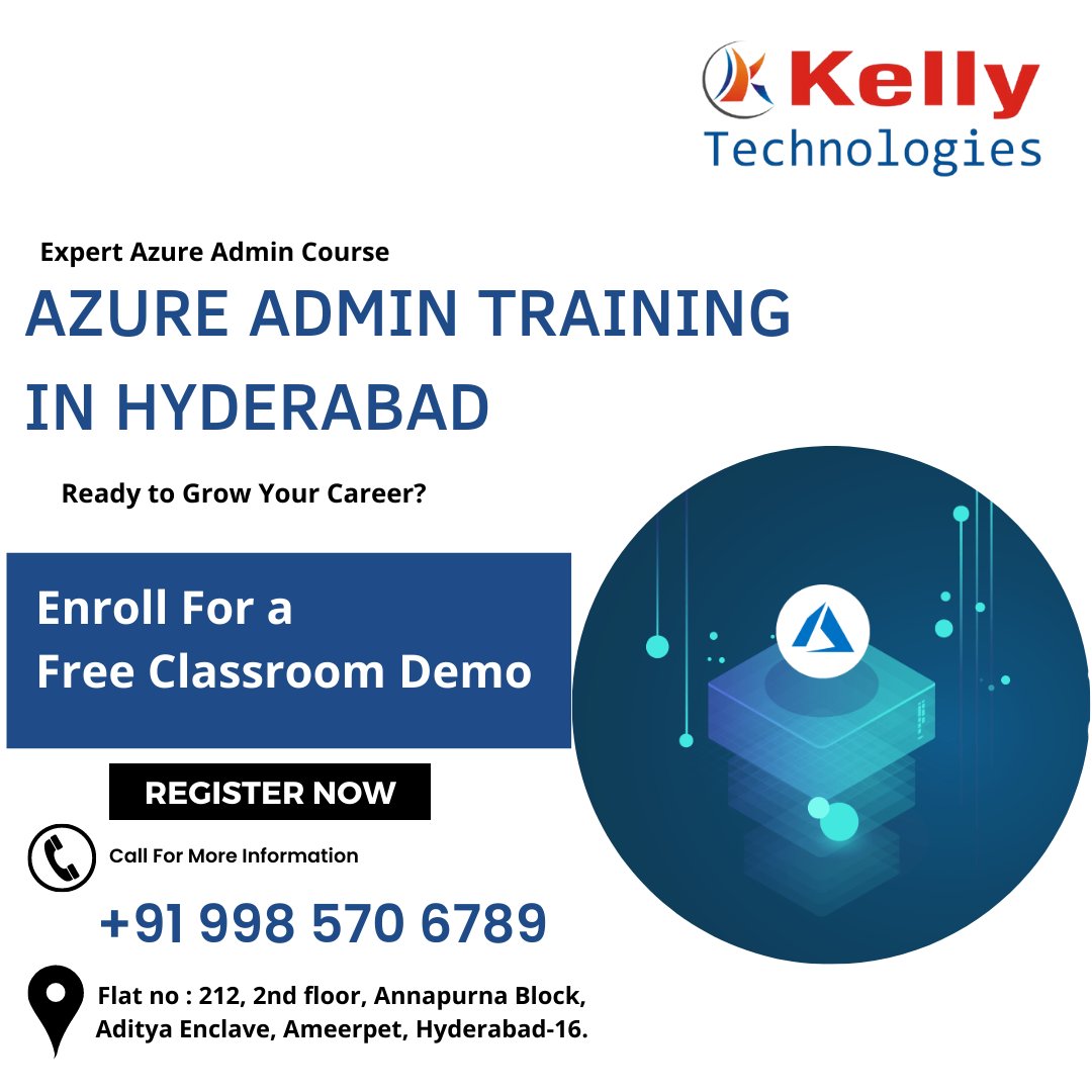 KellyTechno_adm's tweet image. Boost Your Salary by up to 26% with Azure Admin Certification
Register For a Free Classroom Demo at Kelly Technologies
For More:
forms.gle/xEL3spJkF8LbkE…
For More:
kellytechno.com/Hyderabad/Cour…
#AzureAdminTraining #AzureAdminCourse #Hyderabad