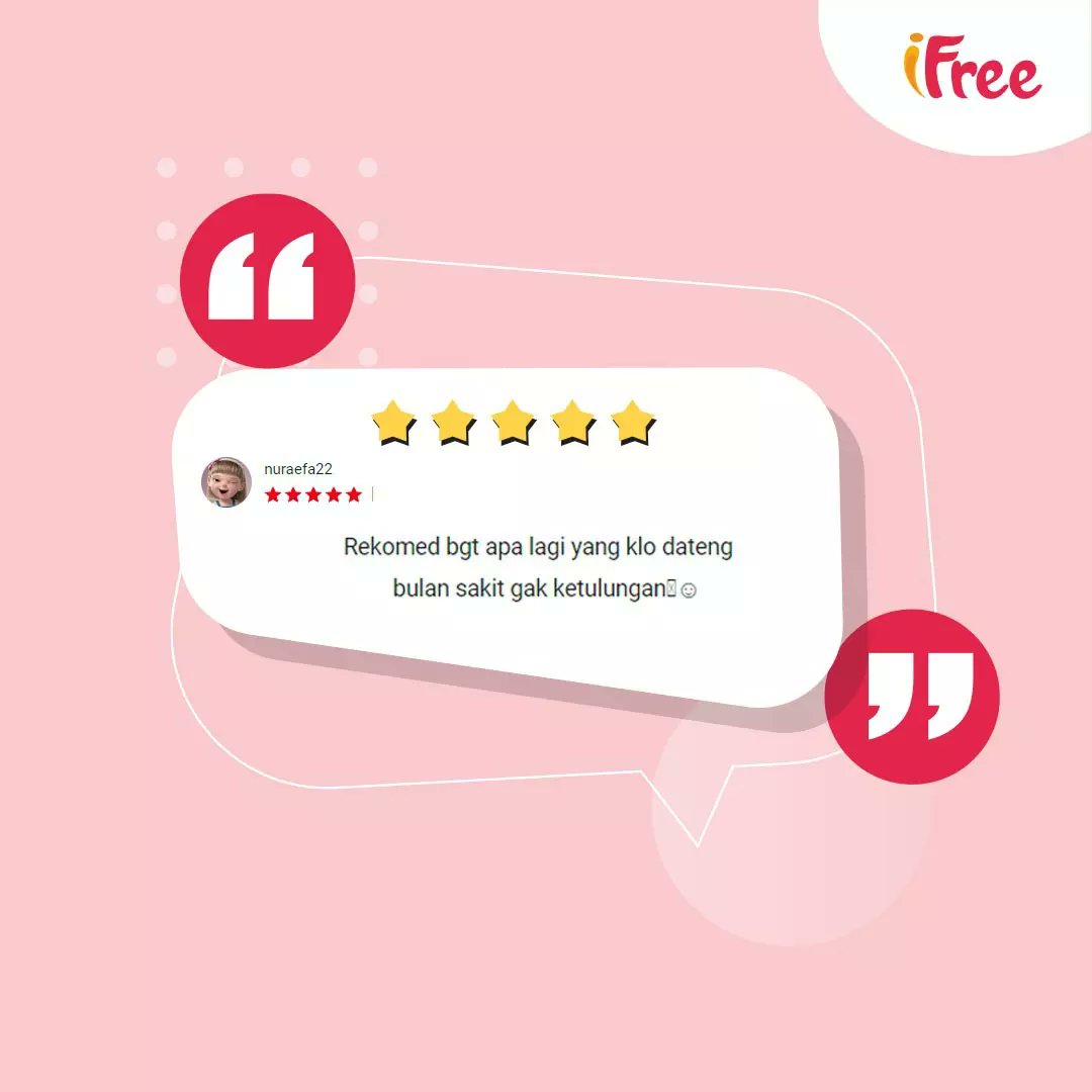 Mba_Uths's tweet photo. Masih ragu dengan IFree? pengen tau apa kata Super Girls yang suda cobain ? Yuk simak bareng mba Uths dan share pengalaman kamu juga di kolom komentar  ❤️

#IFree
#NomoreCramps
#KataMereka
#IFreeCustumers https://t.co/mZhXUBWgPN