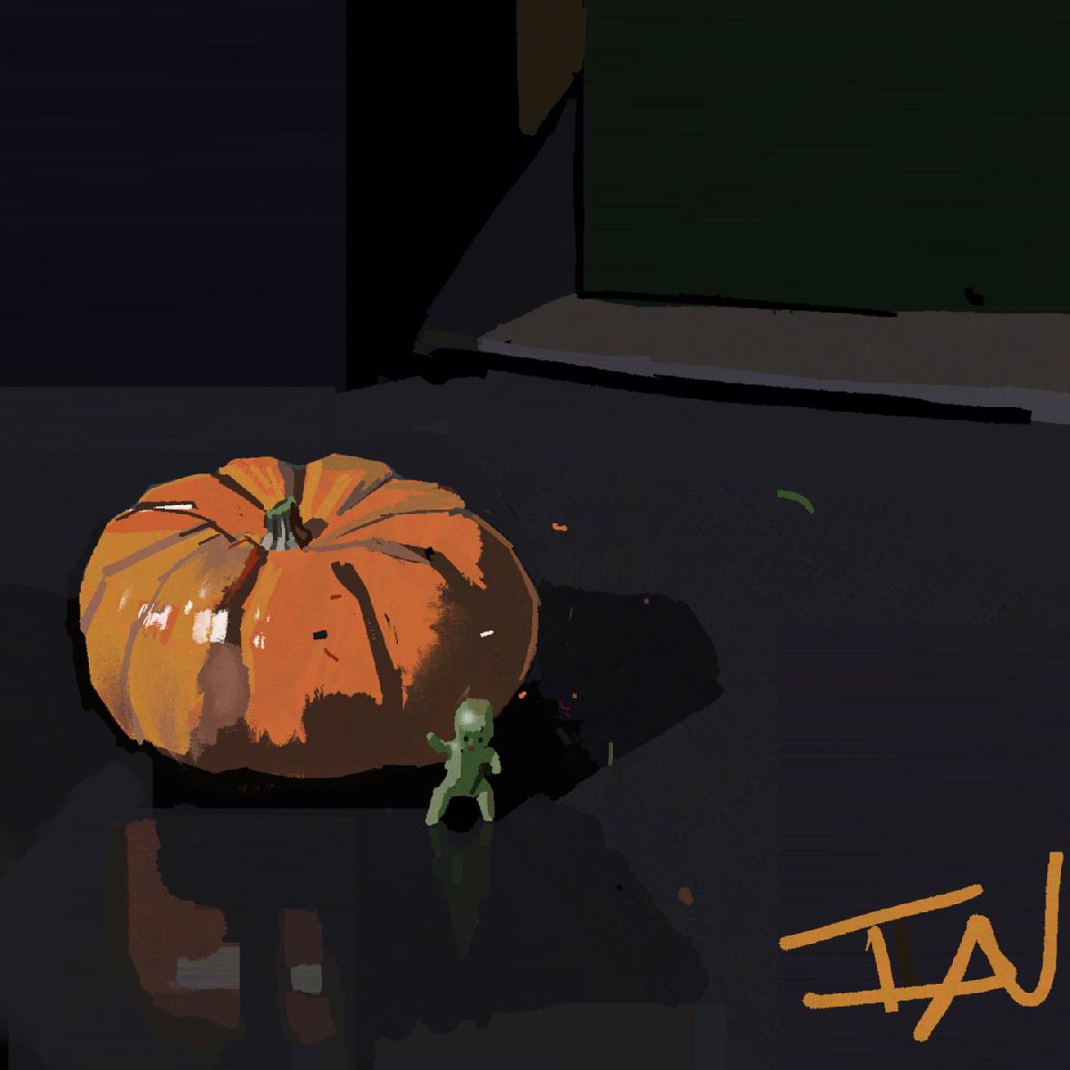 ian30art's tweet photo. "Pumpkin &amp; Alien Baby"
#heavypoly
#digitalpainting #heavypaint #ipadmini5 https://t.co/p1Q58gvvWO