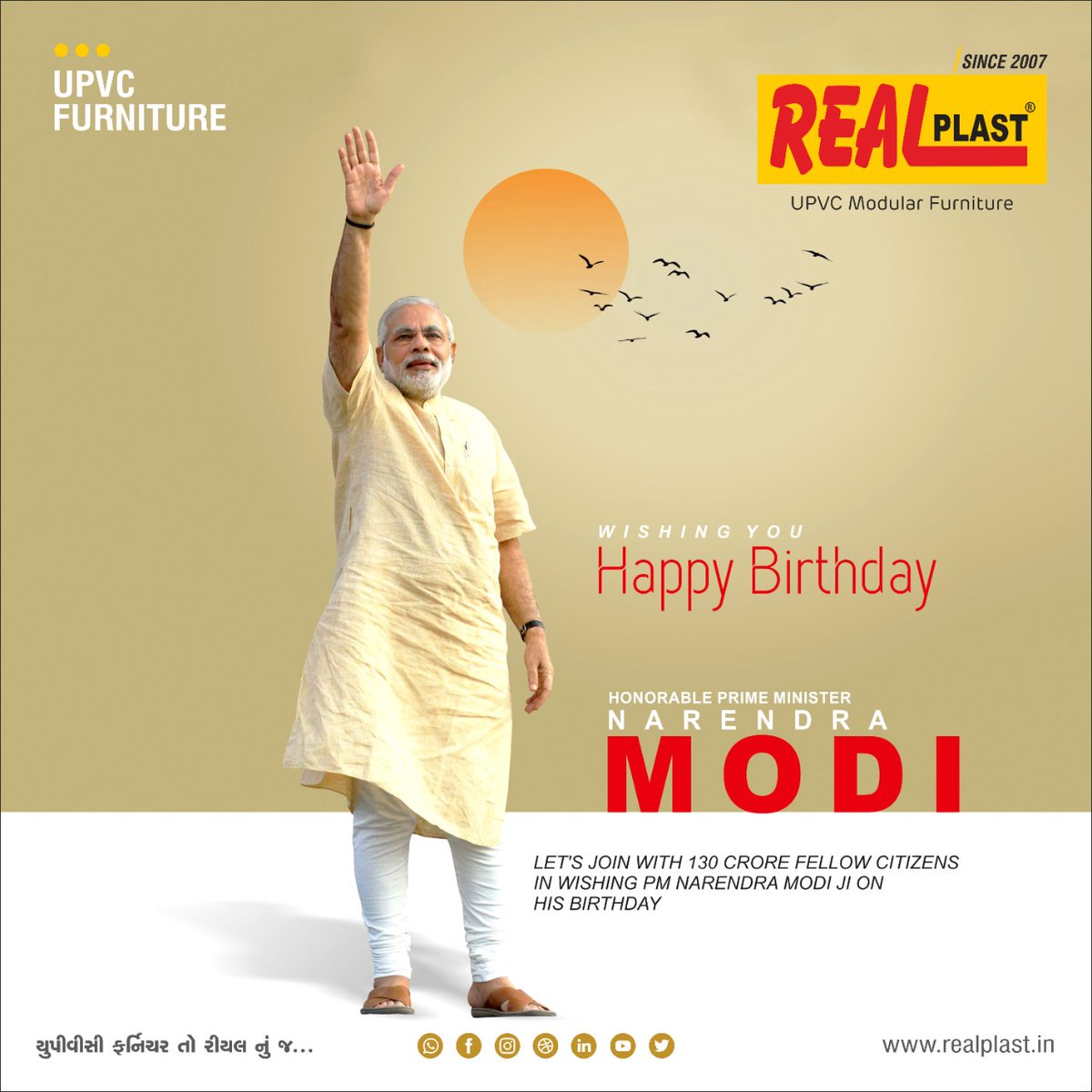 REALPLAST2's tweet image. Happy birthday to you our prime minister of india Narendra Modi...
You are the pride of our country!
Thank you for constantly motivating us!
realplast.in 
@narendramodi 

.
.
.
.
#realplast 
#plast
#upvckitchen 
#kitchen 
#birthday 
#narendramodi
