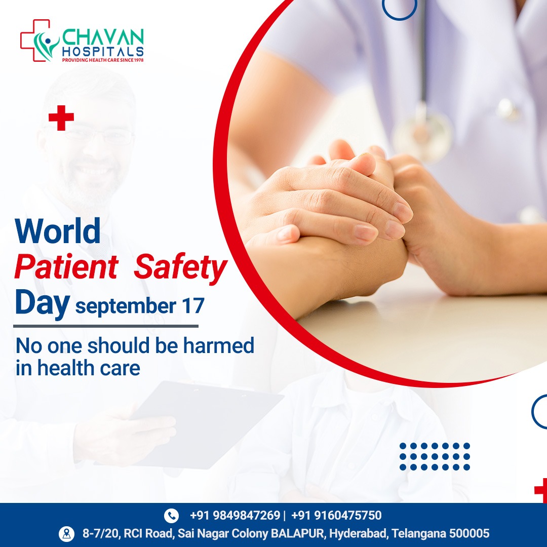 CHAVANHospitals's tweet photo. Chavan Hospitals pledge on the Patient Safety Day that the patient’s safety &amp; choice will be given prime importance in order to not get patient harmed.
 #patientsafety! 👩‍⚕👨‍⚕#WorldPatientSafetyDay #worldpatientsafetyday2022 #worldpatient #patientsafety #healthcare https://t.co/f6GOYTfYoO