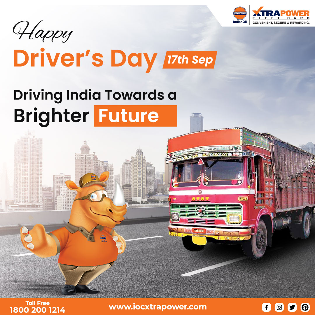 Thank you for being committed to your duty. Happy Driver's Day! #DriversDay <a href="/AkhauriEd/">Amitabh Akhauri, ED(Retail Sales - S&W), IndianOil</a> <a href="/VigyanKumar/">Vigyan Kumar</a> <a href="/DirMktg_iocl/">Director (Marketing), IndianOil</a> <a href="/ChairmanIOCL/">ChairmanIOC</a> <a href="/IOCRetail/">IndianOil PetrolPump</a> <a href="/IndianOilcl/">Indian Oil Corp Ltd</a> <a href="/ramnani_ashok/">Ashok Ramnani</a>