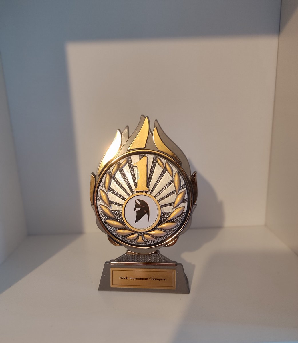 Recently won at my first Noob Tournament last week.
Got my trophy yesterday and already love it 😍
Big thanks for organizing and the Trophy <a href="/SylvainLK/">Sylvain "Legendk" Boursier</a> 
<a href="/GdAMultigaming/">GdA-Team</a> 
Would not have made it without my great team <a href="/senthexgg/">SENTHEX</a> and our partners @dareugg <a href="/GRAUGEAR1/">GRAUGEAR ®</a> <a href="/pwrgum/">pwrgum</a>