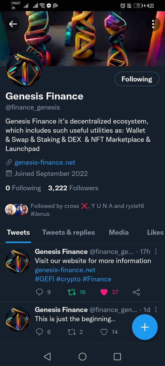 YanlyPogi's tweet photo. @Missypromotes @finance_genesis Done
Thank you for this kind of opportunity 💯💸💰🙏
May the lord bless you more 😇 https://t.co/AwaVsfKkQz