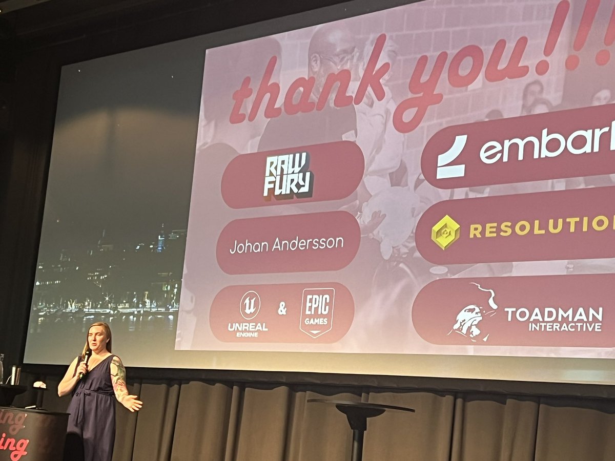 AndreeaChifu's tweet photo. Inspiring start of the weekend at #thething2022  a games industry gathering here in Stockholm @GameDevForce https://t.co/yaUYCyLchz