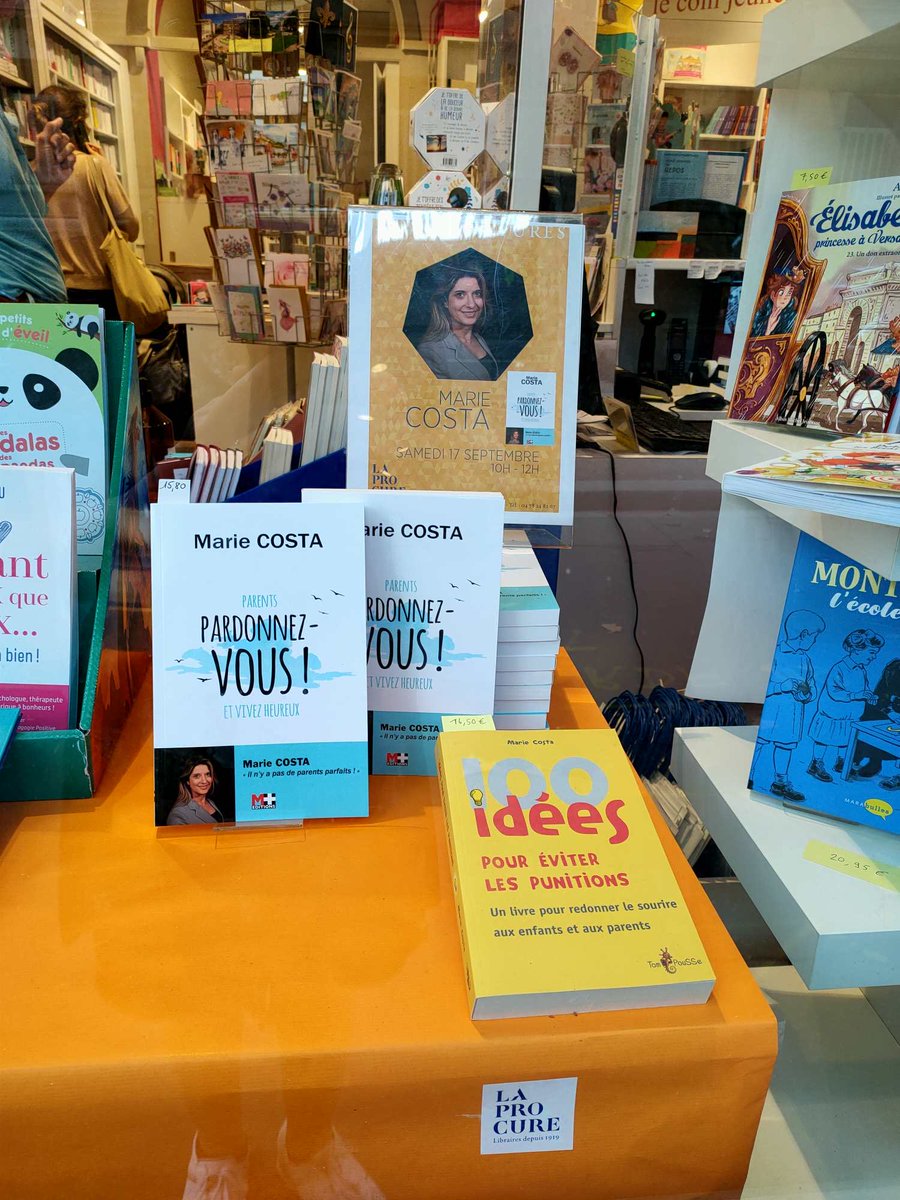 Je serais ravie de vous rencontrer à la librairie la Procure à lyon 6 ce matin de 10h00 a 12h00 ! Café offert