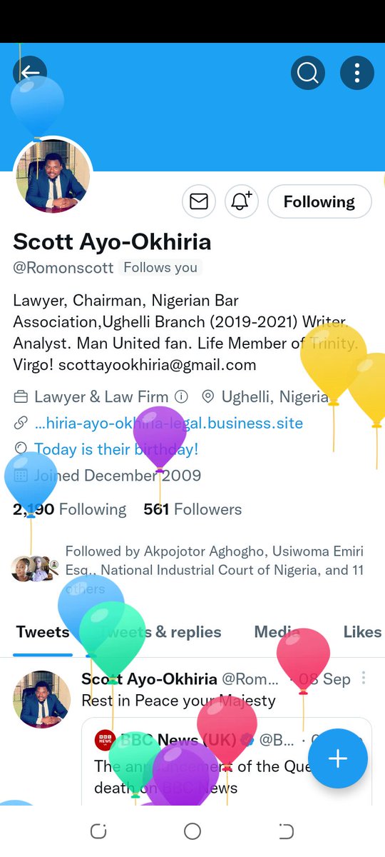 NbaUghelli's tweet photo. You got balloons!!! Happy birthday Chairman emeritus @Romonscott . https://t.co/n4S5pTaVks