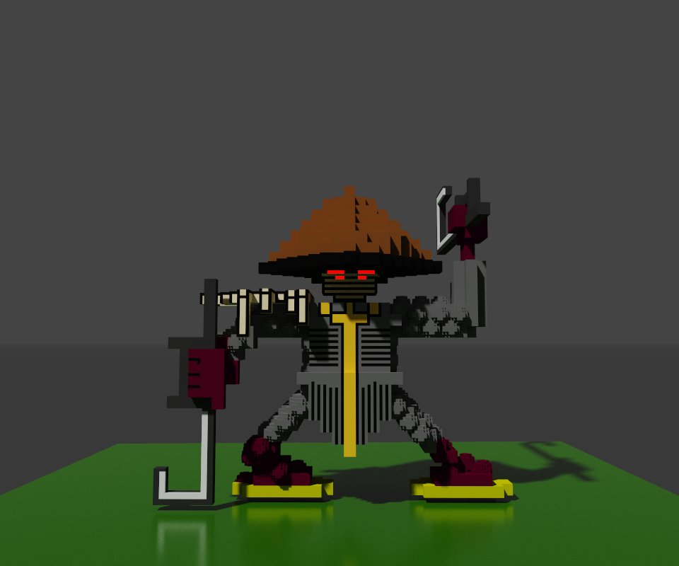 Here's My 6th fanart: Assassin/Ninja one of the revealed heroes at hall. decided to create a 3d pixelated art for each one of the revealed heroes. i hope you like it ❤️
<a href="/JJangBang429/">JJangBang.eth🧙‍♂️</a>  @amirkanft  <a href="/AbelCanizares/">Garcia18981.eth</a>   @Zzzojazzz  <a href="/akasatanapori/">napori</a>  <a href="/njoenka/">njoenka</a>  <a href="/LostRealmsXYZ/">Lost Realms (FREE Mint)</a> @WorldOfTribe