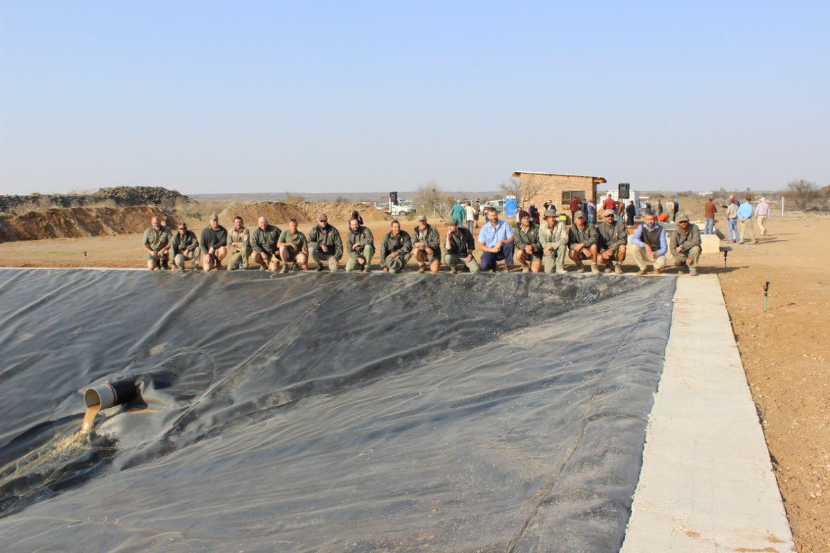 Snymansboer's tweet photo. This week Orania had the privilege of opening phase 1 of our new oxidation dams. Afrikaners building back better our own way! https://t.co/gijExvyKV6
