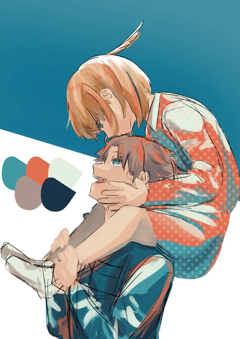 お題箱「旧ボの小南と迅」直近のご質問が一緒だったので描き途中ですがお返事しちゃいますね(完成はそのうちさせます)9月はヌ66a(ヌロロア)でお待ちしてます〜(います)#odaibako_YAKI_wNK  