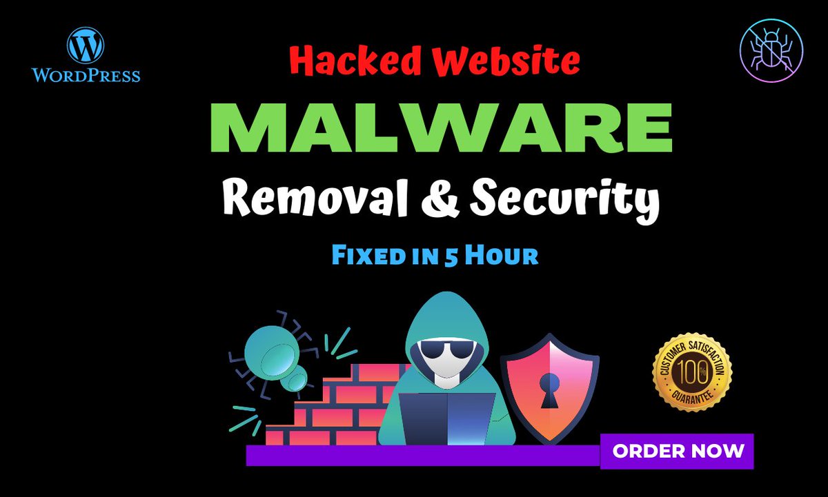 nishat_wp's tweet photo. I will do wordpress malware removal from your hacked site with security (sale ongoing)

Hire me: https://t.co/L3tPbysc7y

#wordpress_security #remove_malware #malware #wordpress_malware #malware_removal #Hacked #virus #security #virusremoval #malwareremoval #Blacklist https://t.co/9KM8GRMP9s