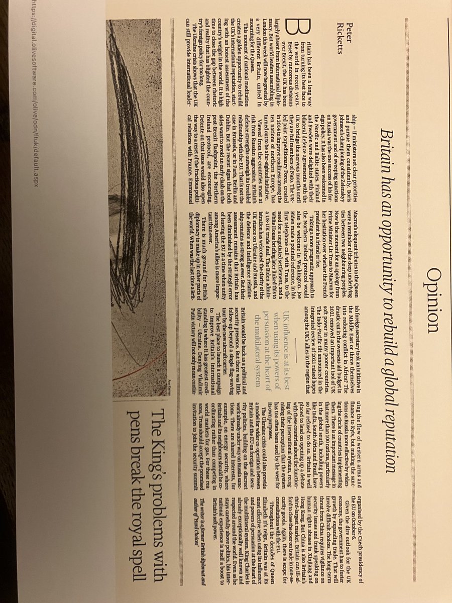 LordRickettsP's tweet photo. As leaders gather in London, my thoughts @FT about how the world looks at Britain and what the government should do to rebuild our international reputation. https://t.co/vqOny4rrc8