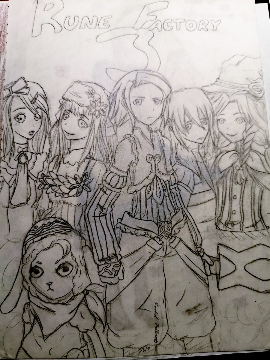 In celebration of #rf3s here is my Rune Factory 3 fanart from 2011