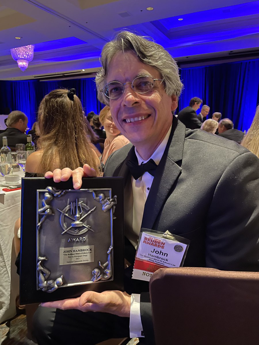 Congratulations @JDHambrock for winning Best in Newspaper Strips!

You make comics look easy! ❤️

#comics #Reubens2022 #cartoons