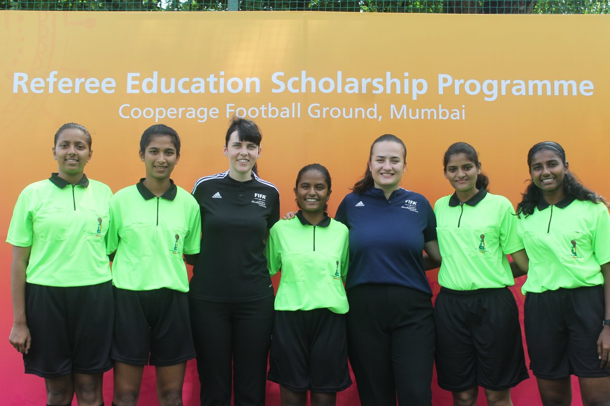IndianFootball's tweet photo. Arijana Demirovic, FIFA's Head of Women's Football Development and Dr Shaji Prabhakaran, AIFF Secretary General inaugurated FIFA #U17WWC legacy initiative Referee Education Scholarship Programme with 31 female candidates at the Cooperage Football Ground 👏

#KickOffTheDream https://t.co/dNsx70qnz9