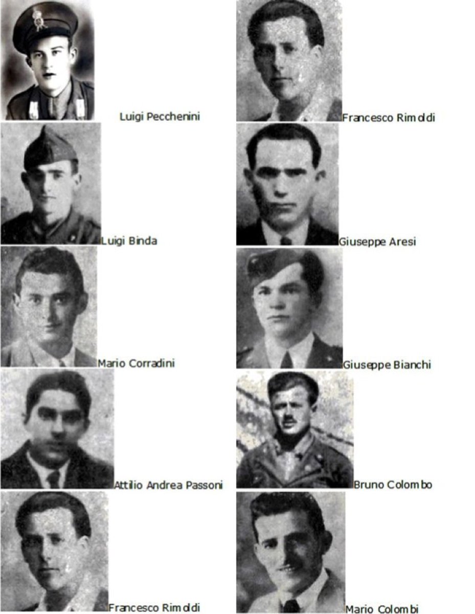 ANPIRomaPosti's tweet photo. Il #19settembre 1943 presso #VallettaAldriga (#Curtatone) dieci militari italiani prelevati dal campo di concentramento del #Gradaro di #Mantova, furono fucilati dalle #SS ad uno ad uno contro un albero mentre i compagni erano obbligati a trascinare man mano i corpi in una buca. https://t.co/M69mz30VnD