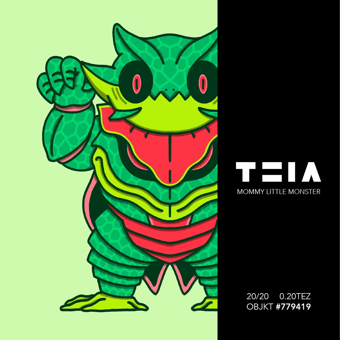 littlemonstalab's tweet photo. 🚨New Drop🚨
[Mommy Little Monster Series 2]
Monster No.64~66
20/20 ed
0.2 xtz

TEIA: https://t.co/24DMr8KzBt
OBJKT: https://t.co/hZIqjkzwj6

@TeiaCommunity @whale_community
#hicetnunc #hicetnunc2000  #nftcollectors #NFTcommunitiy #NFTartist #NFTs #tezozart  #CleanNFTst https://t.co/PnZ0JQ8A1P