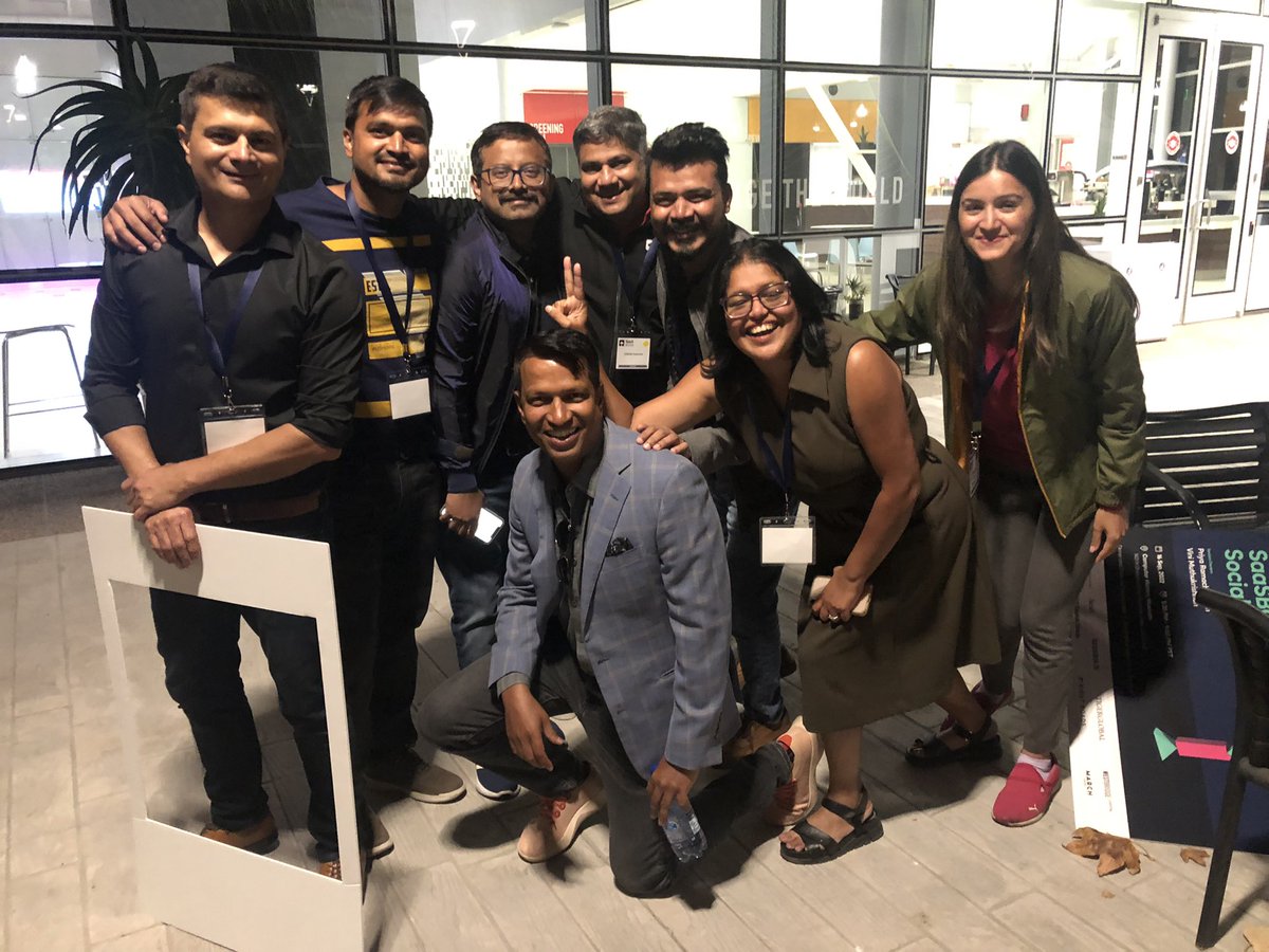 A very happy friday evening at the SaaSBoomi Social. Brilliant founders, engaging conversations &amp; good food. Big thanks to the entire SaasBoomi team.