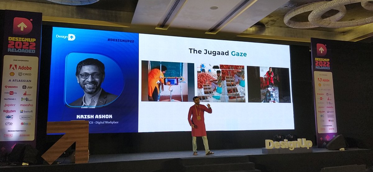 keshavgugnani's tweet image. Krish Ashok talking about how he finds time to do everything that he wants and that he calls it, Strategic Laziness 
#strategiclaziness 
#DesignUp22