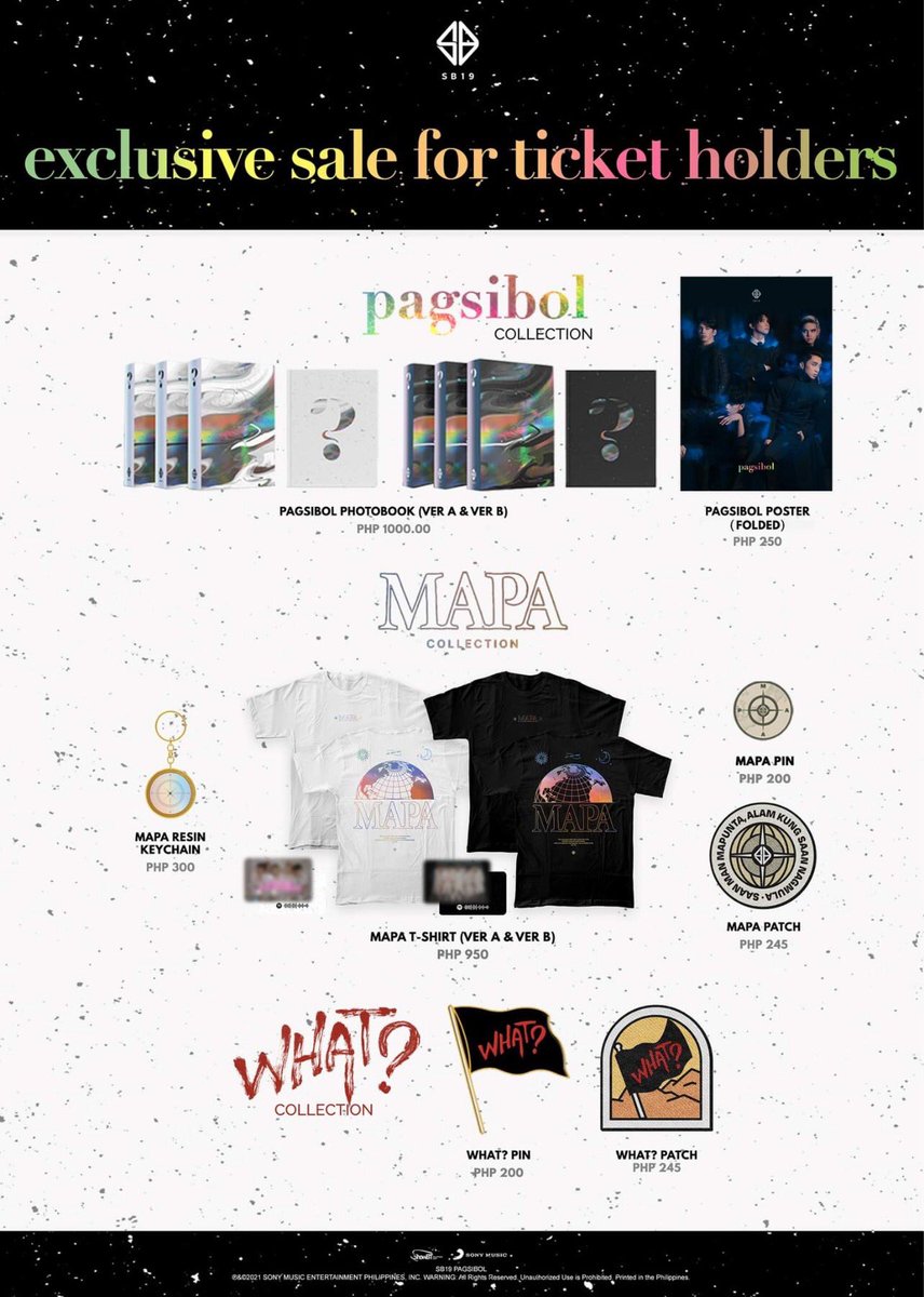 sonymusicph's tweet photo. Catch the #SB19 #Pagsibol merch exclusive sale for ticket holders today! Don't forget to visit the merch booth 👋🏼💙 https://t.co/cq3mJArGeY