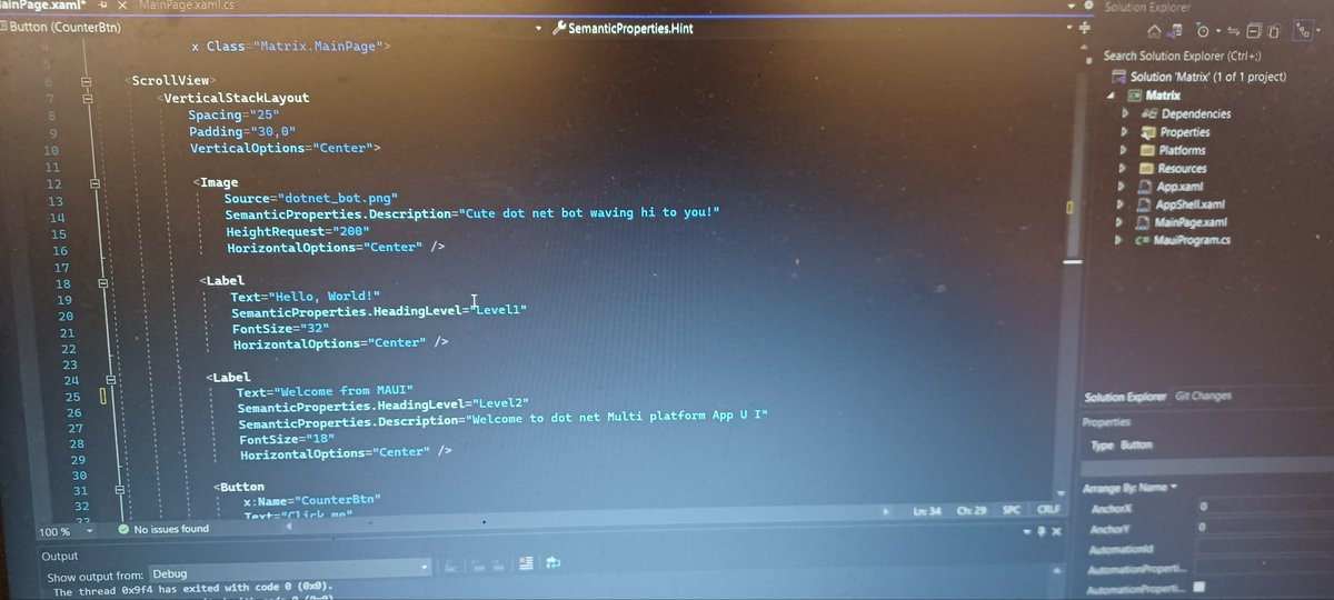 rohaanuv's tweet photo. Let's Code in .Net MAUI with Productive, High performance and single Code Base Cross Platform Application Development @hackmum @pereiraryan20 #dotNETMAUIMum22 #devloper #dotnetforall #Developer #programming #iOS16 #ui https://t.co/e7rSAEVSY7