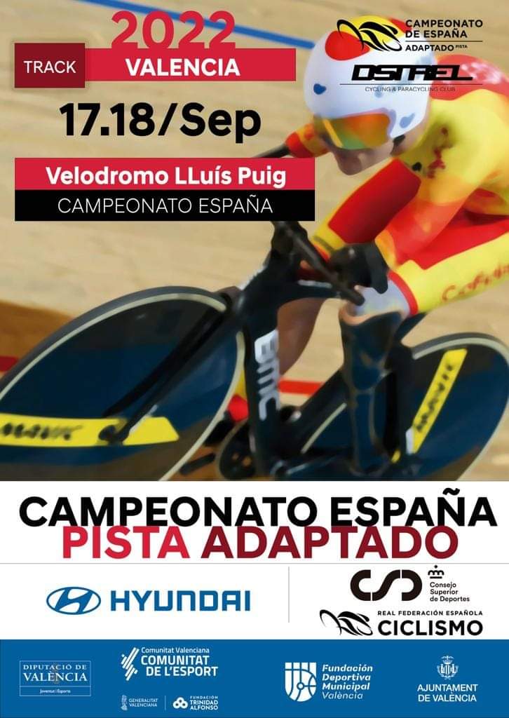 El getafense Carlos Javier Mozos participa en el Campeonato de España de #CiclismoAdaptado en Pista que se celebra hoy y mañana 
en el Velódromo Lluis Puig de #Valencia.

¡¡¡ MUCHA SUERTE !!! 🏆🇪🇦🚴‍♂️💪💪💪

#Getafe #Deporte #DeporteenGetafe #Ciclismo #GetafeVuela #FlyGetafe