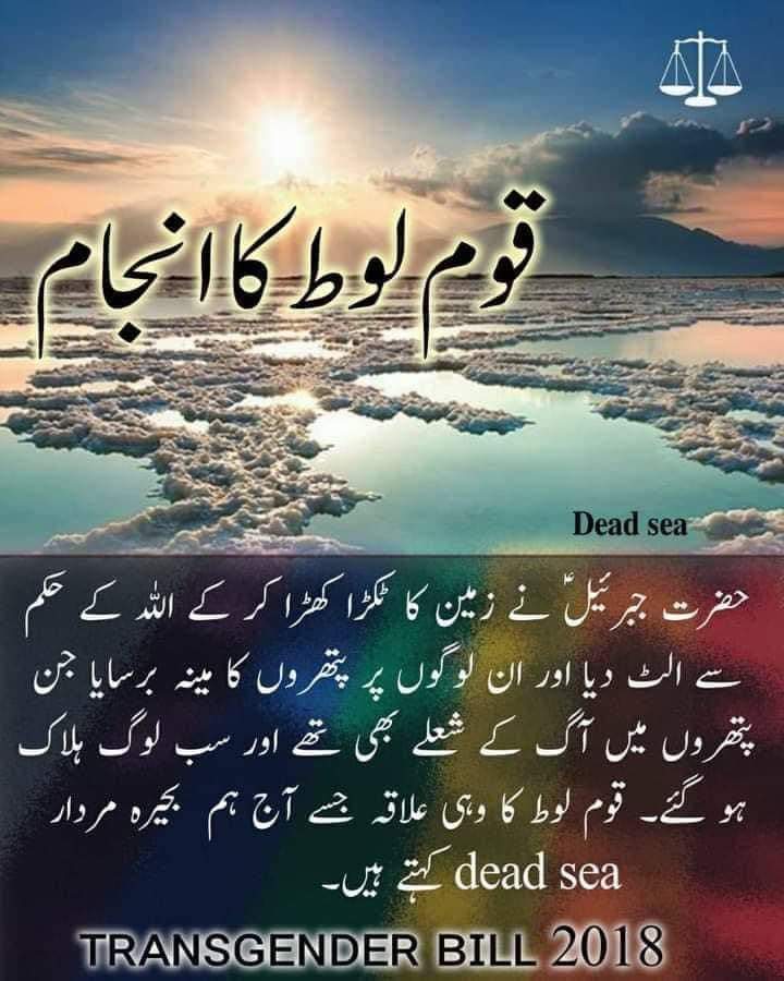 scorpion_iii's tweet photo. ہم جنس پرستی ایک نحوست ہے اور اس کو پاکستان میں لاگو کرنا گویا ملک کو اندھیرے میں ڈبونا ہے حالانکہ ہمارے اپنے آئین میں لکھا ہے کہ کوئی قانون قرآن و سنت کے متصادم نافذ نہیں کیا جائے گا
لعنت
#ٹرانس_جینڈرایکٹ_نامنظور https://t.co/b6IjobwdKY