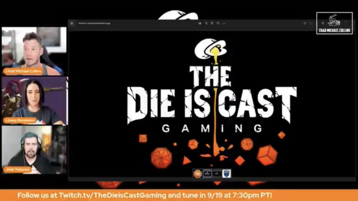 EchoBaseCMCFans's tweet photo. The @DieIsCastGaming chat is here if you missed the live👇🏻

https://t.co/F9XDBGh9Qx 🧡

The recording is fun to watch. You’ll get an insight into the characters, maps, the emotes. 🐉🎲

Looking forward to the live stream on the 19th Sept at 7:30PM PT https://t.co/HnUEVPMXWj