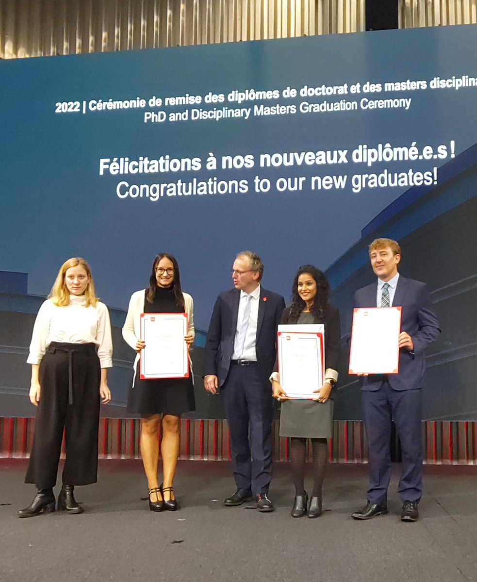 JoelleNoailly's tweet photo. Congratulations to our new CIES alumni @dariopiselli and @NicholasTyack and all PhD econ graduates @GiuSabbadini1 @KritzzSaxena and Anna B. Kis 👏 It was so nice to have you around! Go forth and do us proud!! @GVAGrad_CIES https://t.co/V0jlsOajos