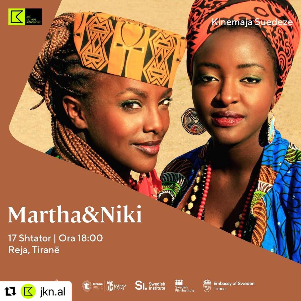 reja_albania's tweet photo. Netët e Filmit Suedeze🇸🇪🎥 në Tiranë
———
Swedish Movie Nights🇸🇪🎥 në Tiranë

#jkn #jkn2022 #ministriaekultures
#javetkulturorenderkombetare
#SwedishCultureWeek2022
#InternationalCulturalWeeks 
#swedenculture #sweden
#swedenfood #visitsweden #swedishtourism
#northsweden #sweden🇸🇪 https://t.co/nOVYuIhBpl