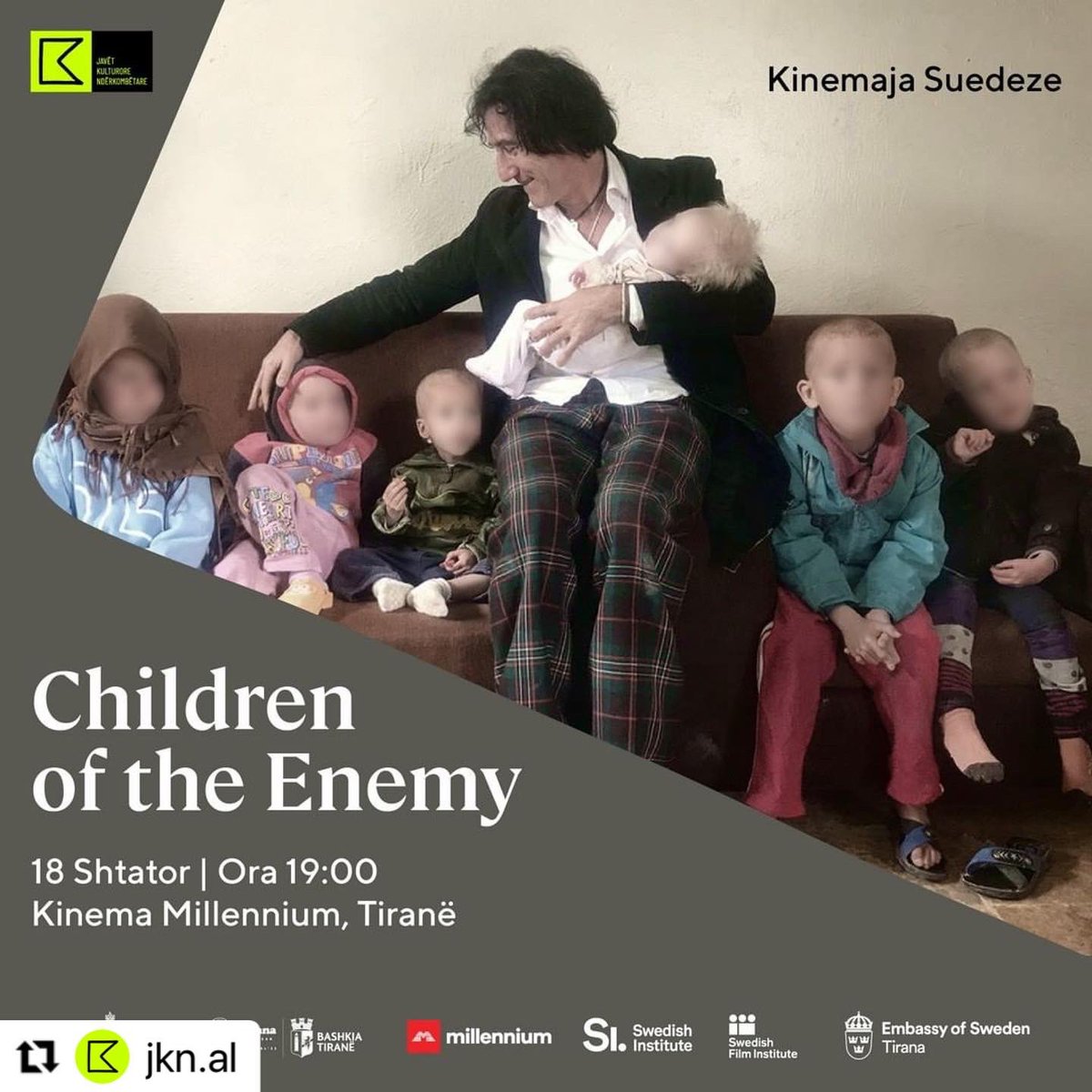 Netët e Filmit Suedeze🇸🇪🎥 në Tiranë
———
Swedish Movie Nights🇸🇪🎥 në Tiranë

#jkn #jkn2022 #ministriaekultures
#javetkulturorenderkombetare
#SwedishCultureWeek2022
#InternationalCulturalWeeks 
#swedenculture #sweden
#swedenfood #visitsweden #swedishtourism
#northsweden #sweden🇸🇪