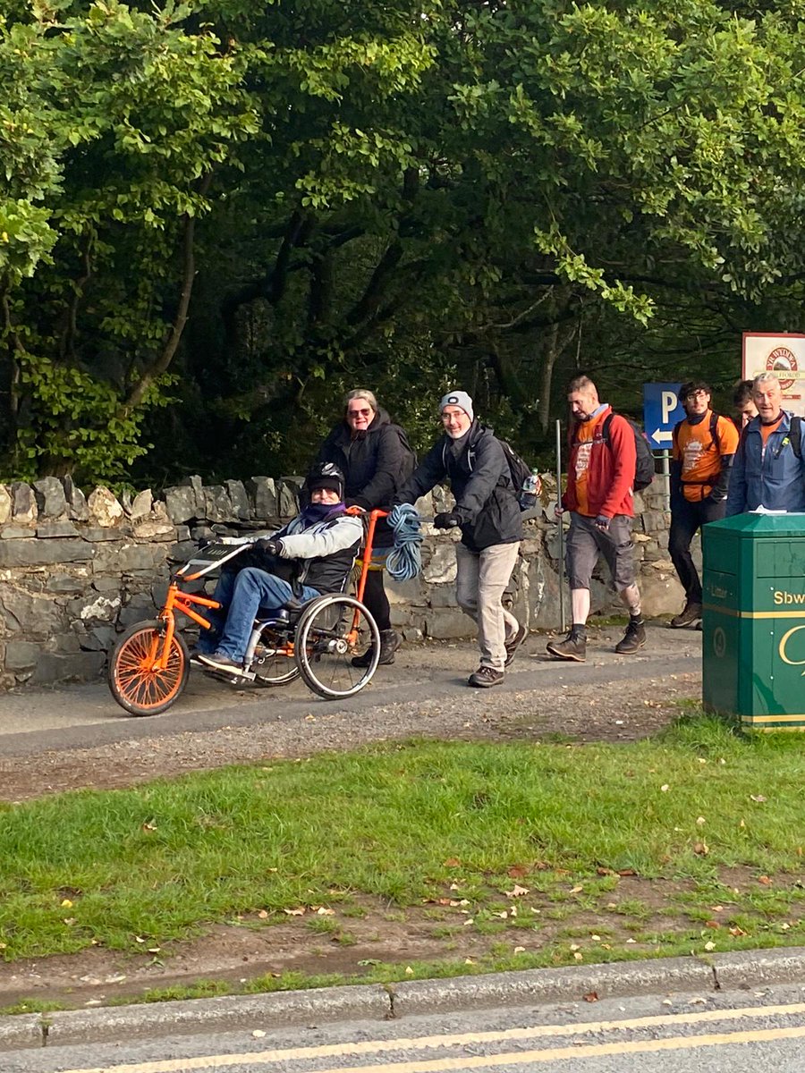 backuptrust's tweet photo. Today our incredible participants will take on one of our toughest, most exhilarating challenges, The Snowdon Push 🧡

Our teams, each with one team Member who uses a wheelchair, will work together to reach the top of Mount Snowdon and get back down again.

#BackUpSnowdonPush https://t.co/071kEQo4er