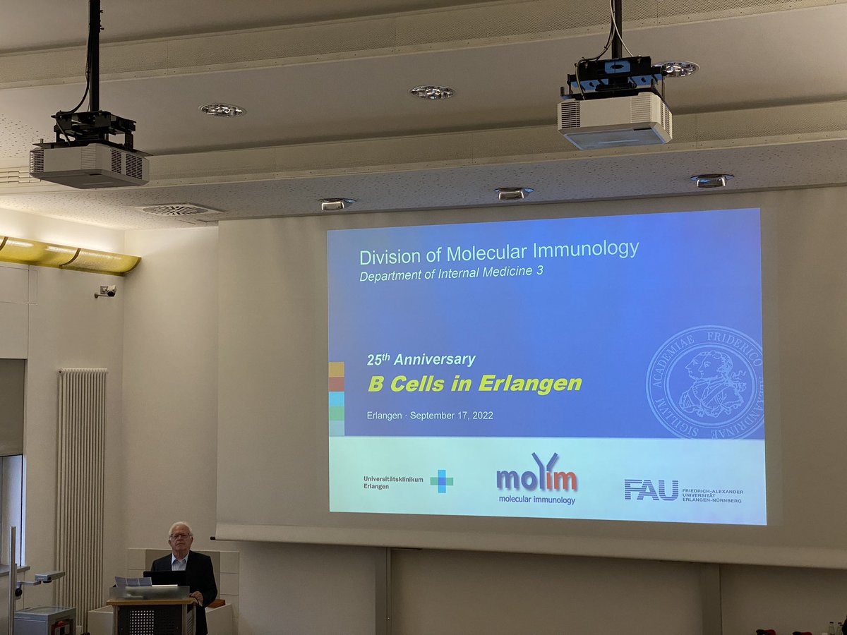 #Fau Moving Knowledge #MolIm #Erlangen 
Prof Hans-Martin Jäck et al.
Warm Congrats - Great Success!