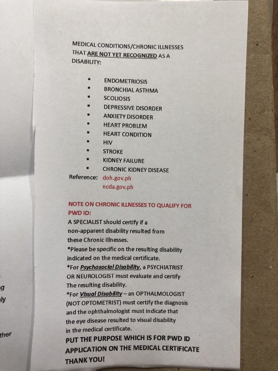 yourlittlepaws's tweet photo. Hndi na narenew pwd id ko. We are not pwd anymore mga kblood bros. Wala na tayo sa list. Even my inherited blood disorder thalassemia wala raw sa list ng rare disease. Sad :( https://t.co/UrfZwnBfLU