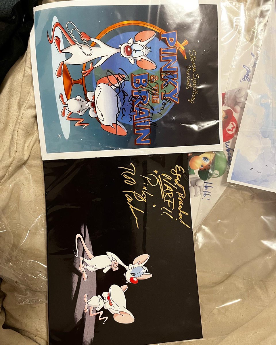 DJBrando97's tweet photo. Had a awesome time at comic con! Got to meet one of my favourite childhood cartoons pinky!!!! He was amazing to meet and so full of energy and just so happy to be there! I met the brain last time so it was nice to finally meet them both it made my day!! @yakkopinky #EdmontonExpo https://t.co/nckEWguJf4