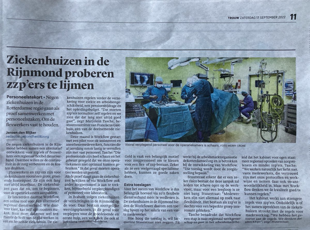 Interessante ontwikkeling rond #ZZP’ers: opdrachtgevers trekken samen op en regelen verzekeringen voor #ziekte, #arbeidsongeschiktheid en #pensioen.