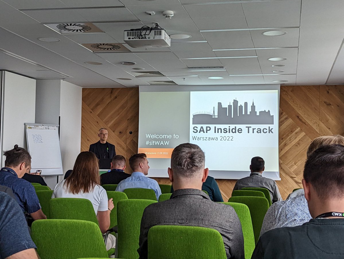 #sitwaw starting in Warsaw!  #insidetrack #sapsit #sapcommunity
