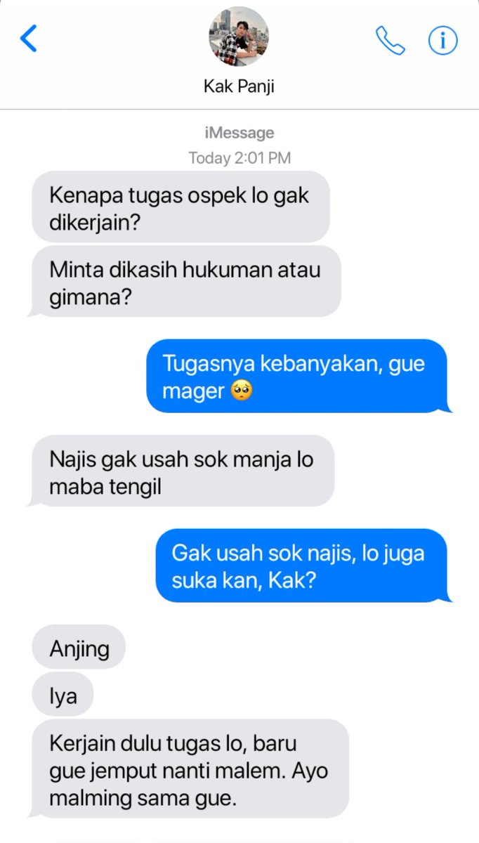 donsteacup's tweet photo. “OSPEK”— #OHMNON LONG AU!

Ketika Nataya, si maba tengil, bertemu dengan ketua komdis kampusnya yang terkenal playboy. Lama-lama perasaan mulai tumbuh, tapi enggan untuk pacaran. Jika ditanya, kira-kira ini jawaban keduanya, “Kalau bisa HTS, kenapa harus pacaran?” https://t.co/eYosGOyTMC