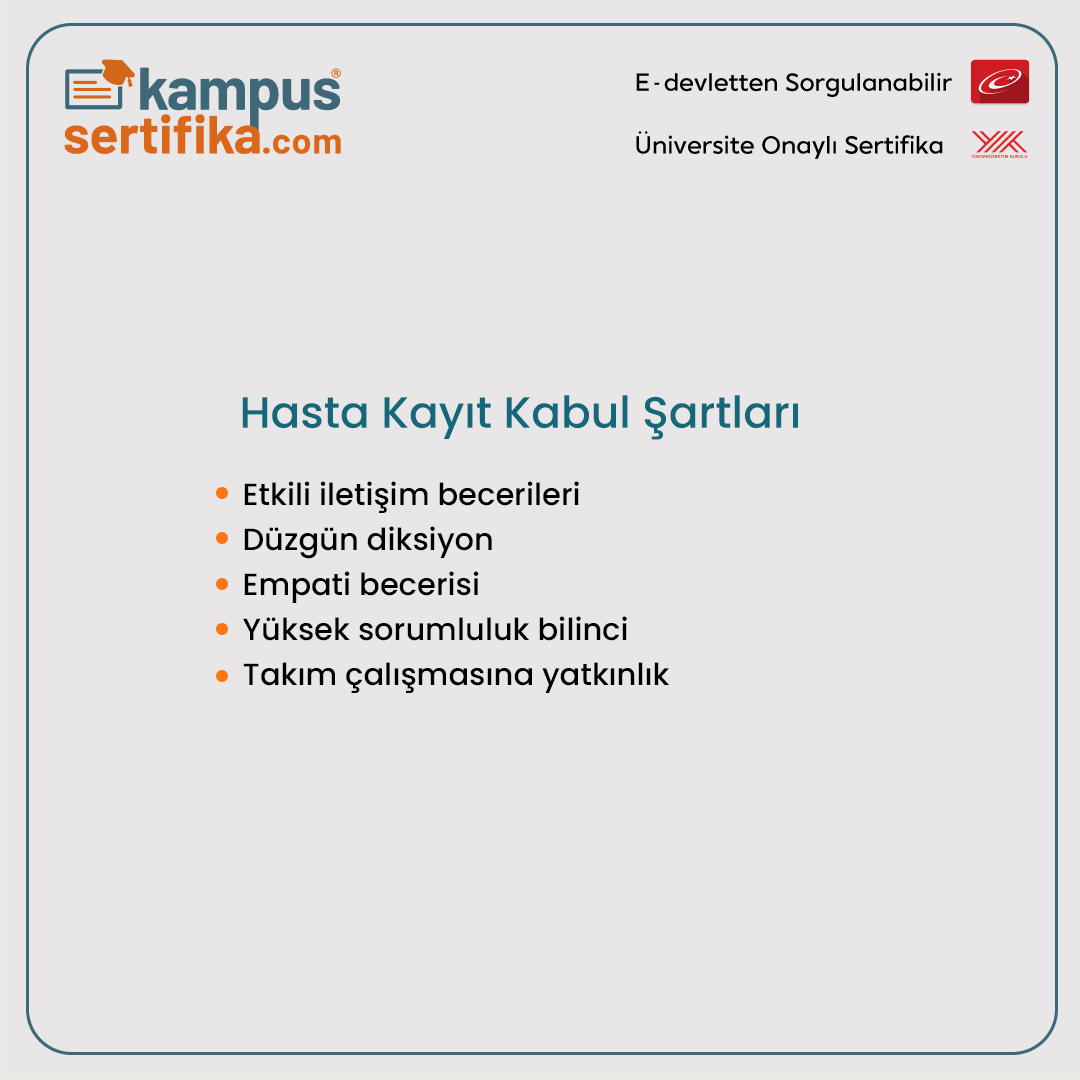 Sağlık Alanında Meslek Sahibi Olmak İstiyorsanız Kampüs Sertifika’da Geç Kalmadan Yerinizi Alın!

İletişim Numaramız:
0 (850) 308 8403

#tıbbisekreter #hastakayıtkabulkursu #sertifikaprogramları #sorgulanabilirsertifika #üniversiteonaylısertifika #mesleğinibelgelendir
#işimkanı