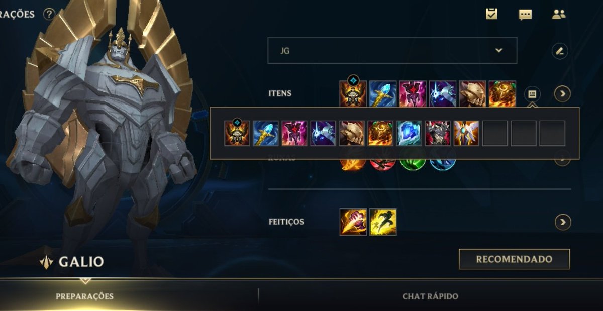 Todo dia uma build estranha diferente WR on Twitter "Dia 3 Gálio