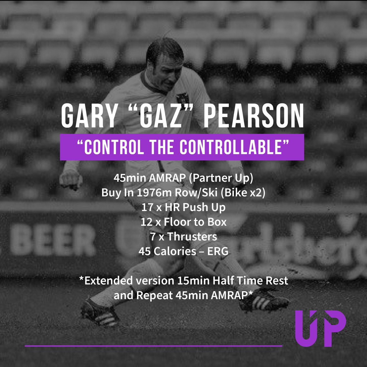 Gary ‘Gaz’ Pearson

Every year we will complete this workout for one of the very best men 💜

Photo of the day of <a href="/EllyMarc811/">Marc Ellison</a> 

Thank you for those that came this morning for this special Hero Workout